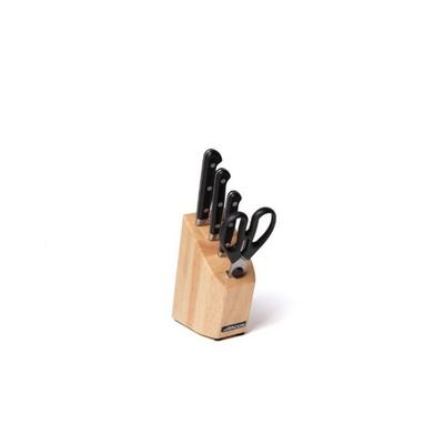 Knife and Scissor Block - ARCOS - Opera - Forged Stainless Steel Nitrum® - 4 Pieces - Contemporary Design