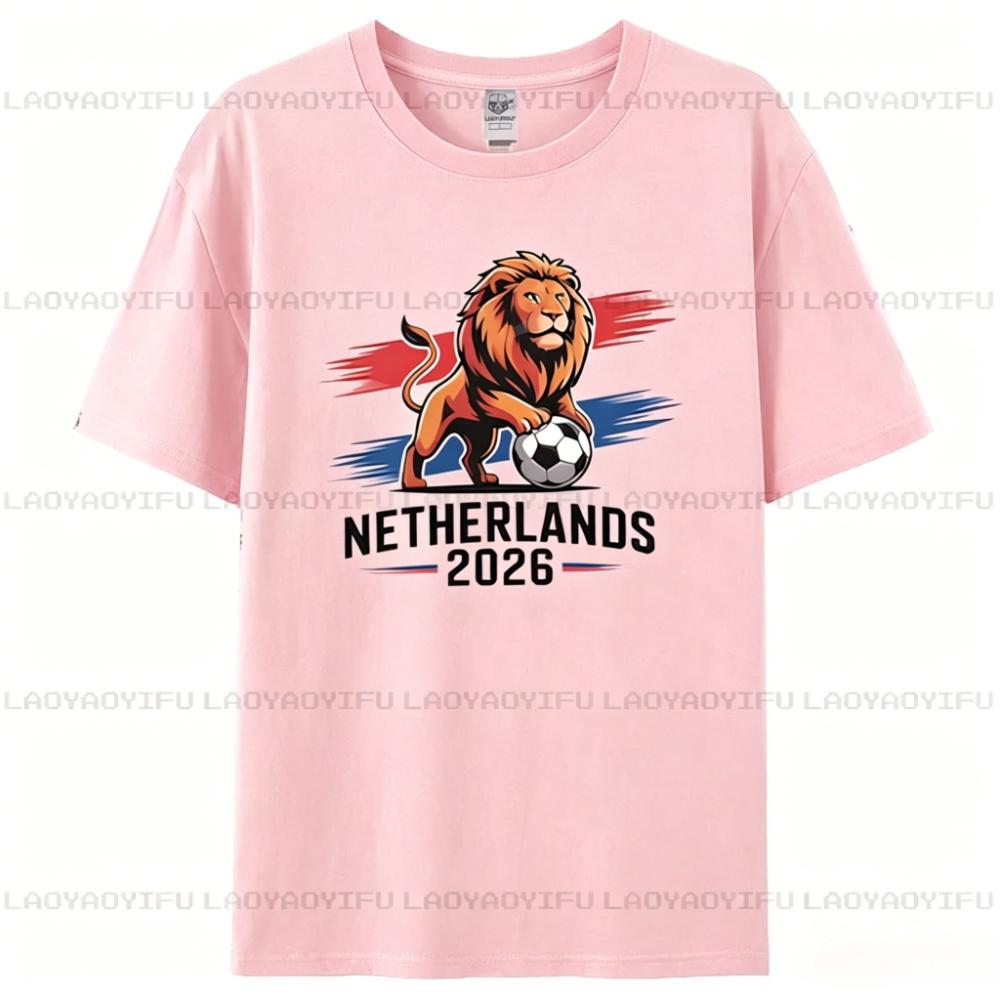 Netherlands 2026 Patriotic Soccer Fan TShirt National Lion Symbol Football Lover Tee Soccer Part Supplies Shirt Men Women Tops