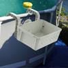 Poolside Storage Basket Above Ground Pool Basket with Water Cup Holders Hanging Pool Organizer Hook Swimming Pool Storage Basket