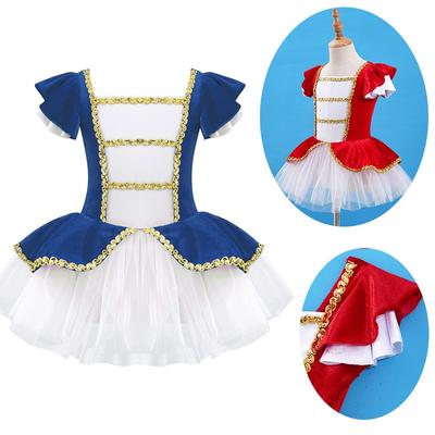 Ballet Tutu Dress Kids Girls Christmas Costume Figure Ice Skating Gymnastics Leotard Stage Performance Dancewer