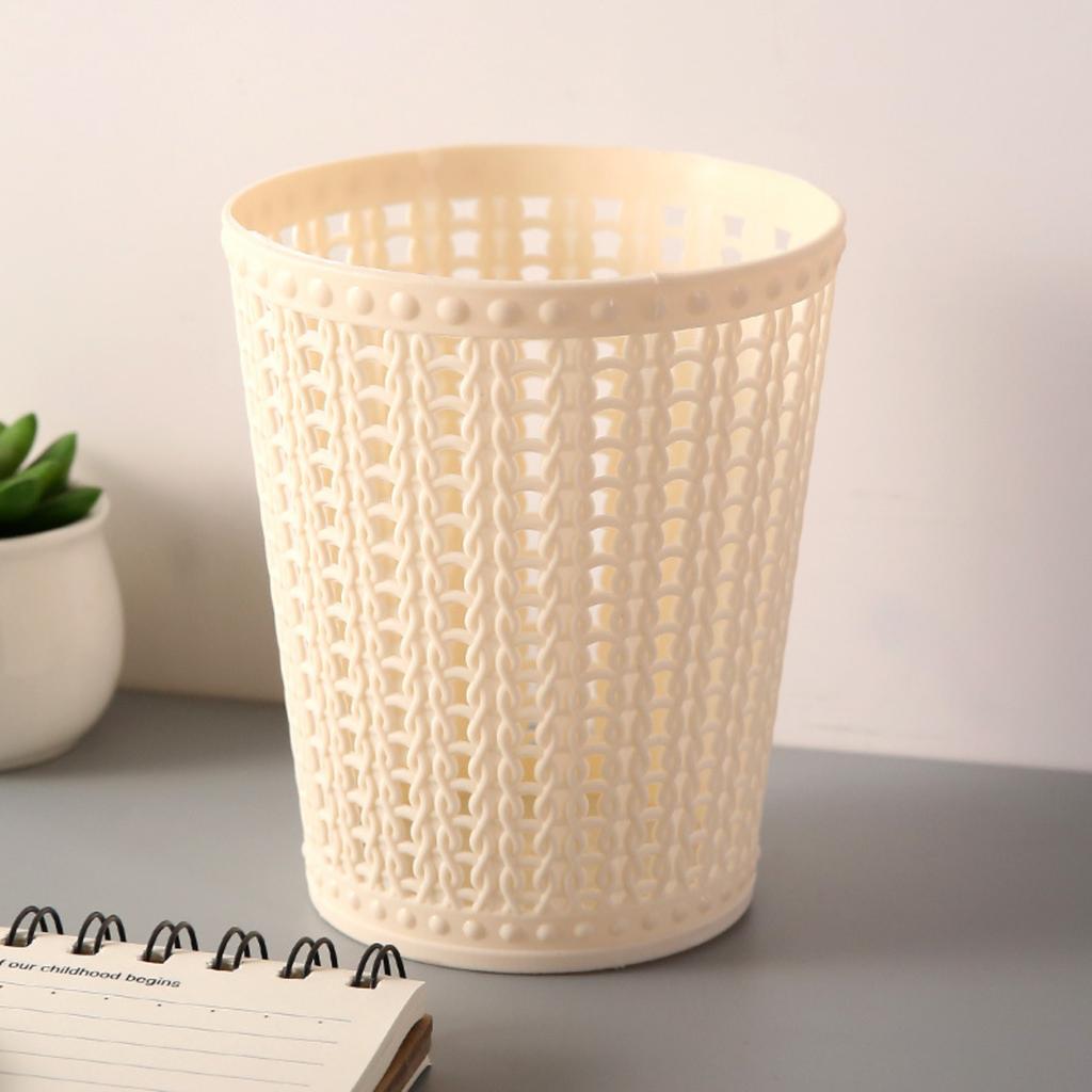 Student Wastepaper Basket, Household Living Room Coffee Table Trash Can, Kitchen Hollowed-out Storage Box For Miscellaneous Items.