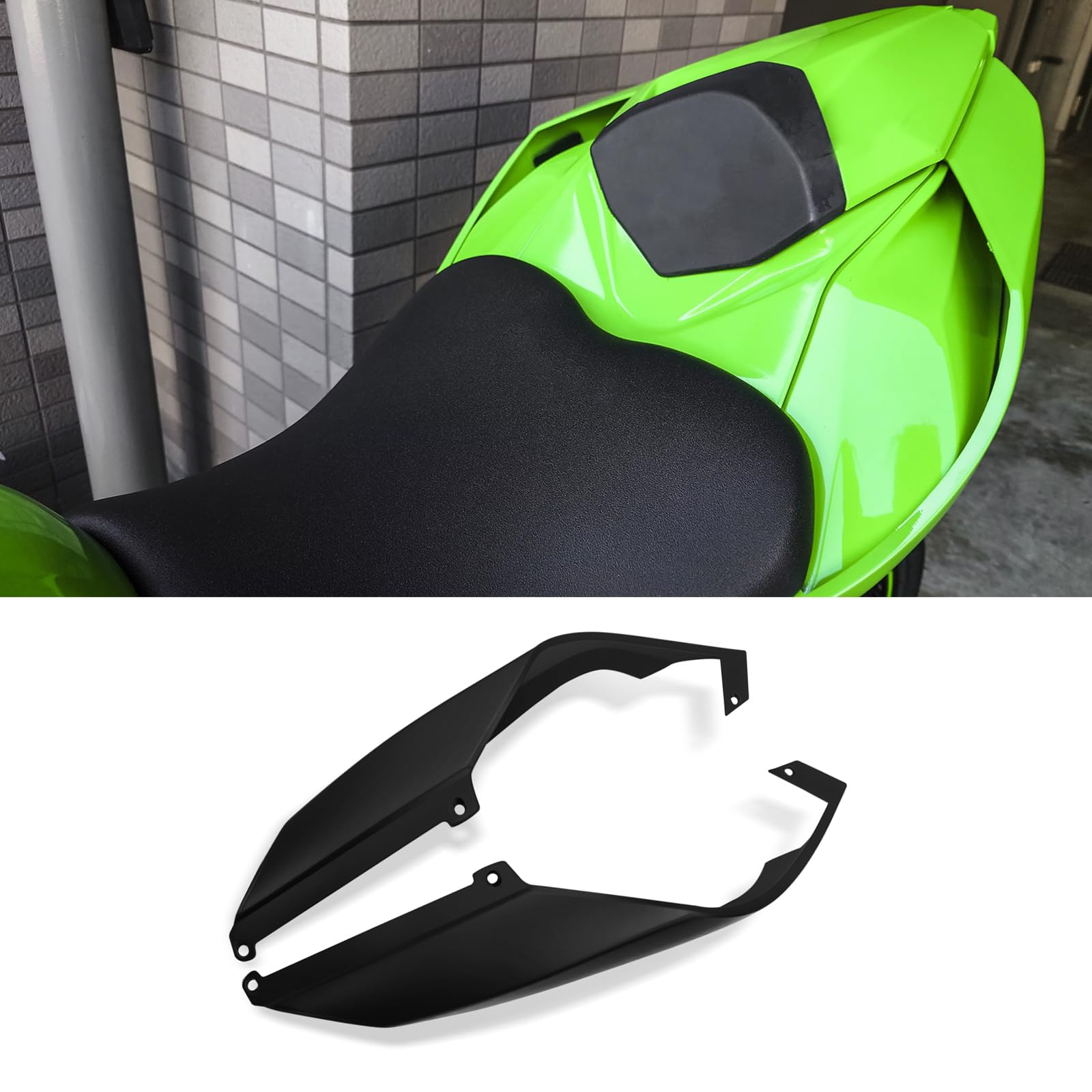 Комплект заднего спойлера/плоского аэродинамического обтекателя для ZX-4R, ZX-4RR, ZX-25R, ZX-25R SE (2025, 2024, 2023-2020) - черный (Параллельный импорт)