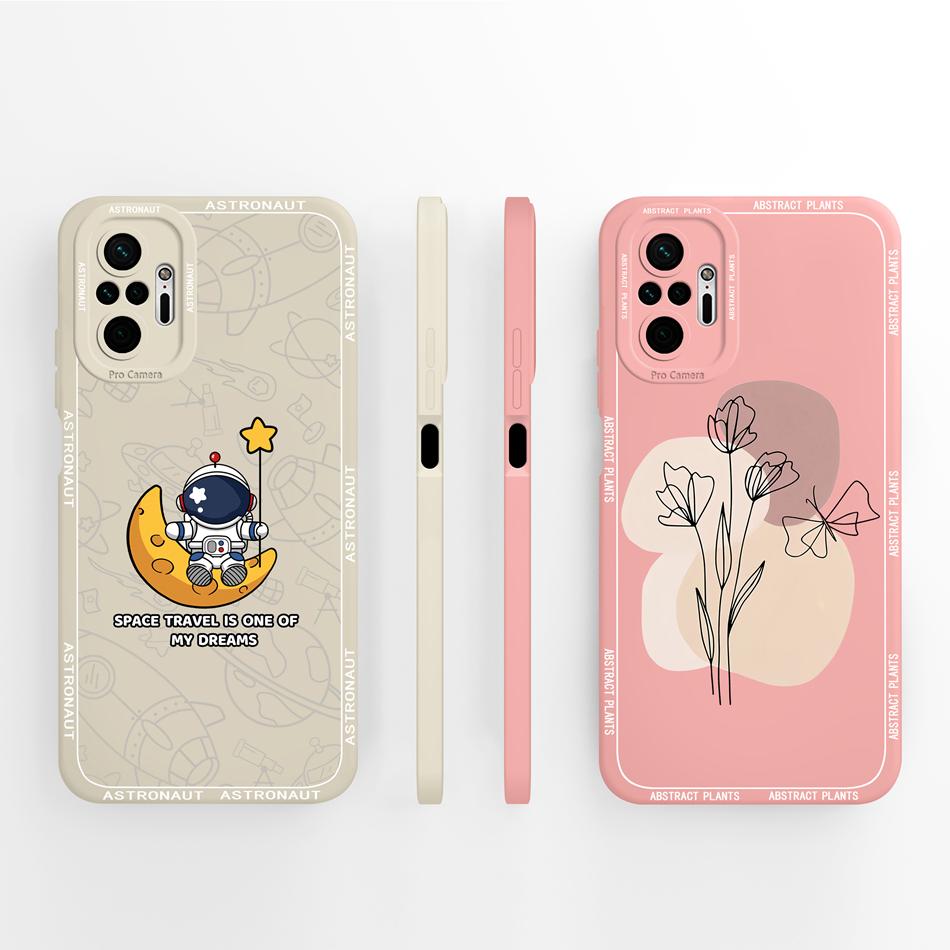 Panda Case For Redmi Note 10 Pro Max Phone Covers For Redmi Note 10Pro 4G 5G Soft Liquid Silicone Camera Protection Back Cover