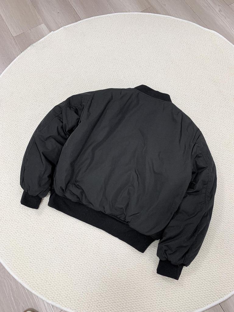 Giacca Bomber di Velluto Reversibile Rosso Vino Premium - Spessa, Imbottita in Cotone MA1 per l'Inverno