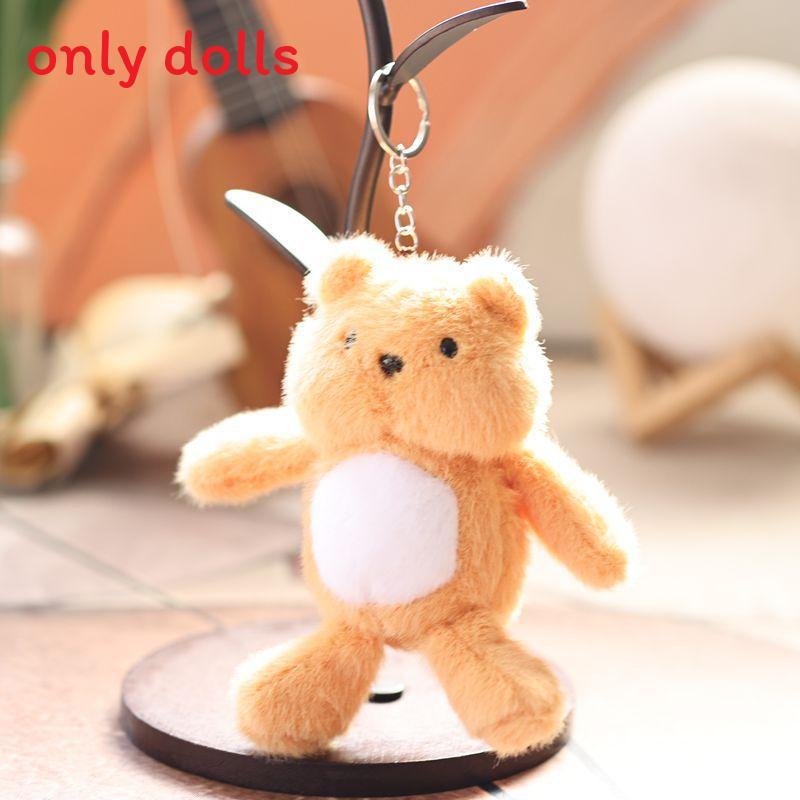 Plush Bear Keychain Soft Short Plush Toy For Kids And Teens