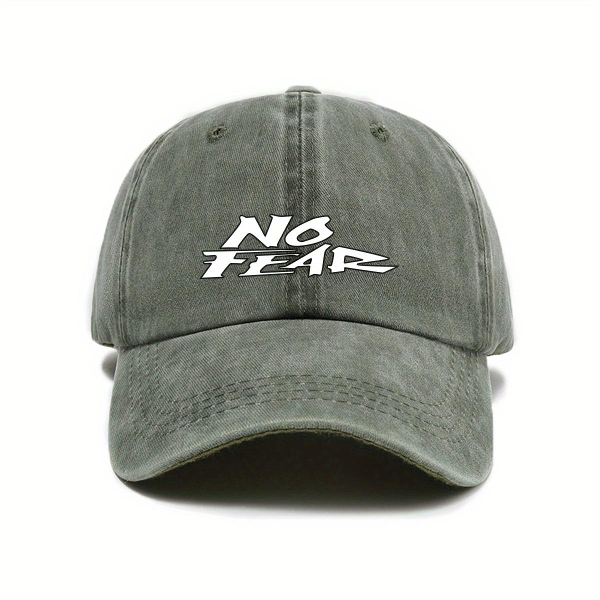 Adjustable NO FEAR Baseball Cap Urban Street Fashion Retro NO FEAR Adjustable Baseball Cap with Sun Protection Unisex Cas
