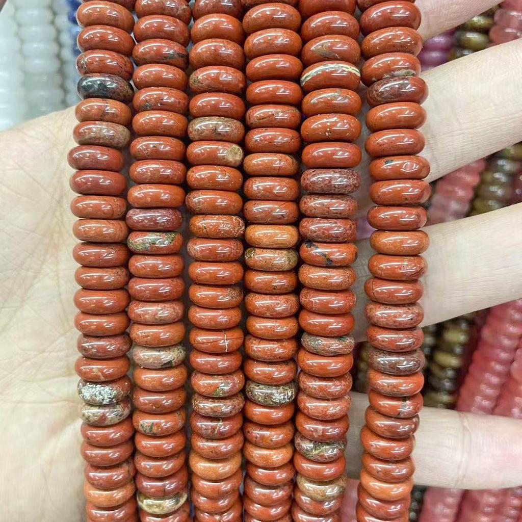 10mm Natural Tiger Eye & Aventurine Abacus Beads for DIY Jewelry Bracelet/Necklace Accessories