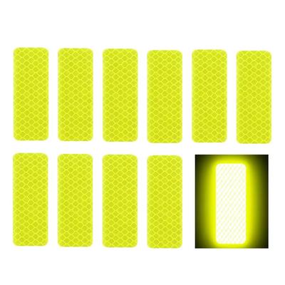 QUANTALY Reflective Stickers 10 Pieces 8*3cm Reflective Tape Reflector Car