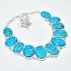 Natural Blue Copper Turquoise Gemstone Handmade 925 Sterling Silver Jewelry Neclace Bracelet Set, Antique Jewelry Set, Mother's Day Gift
