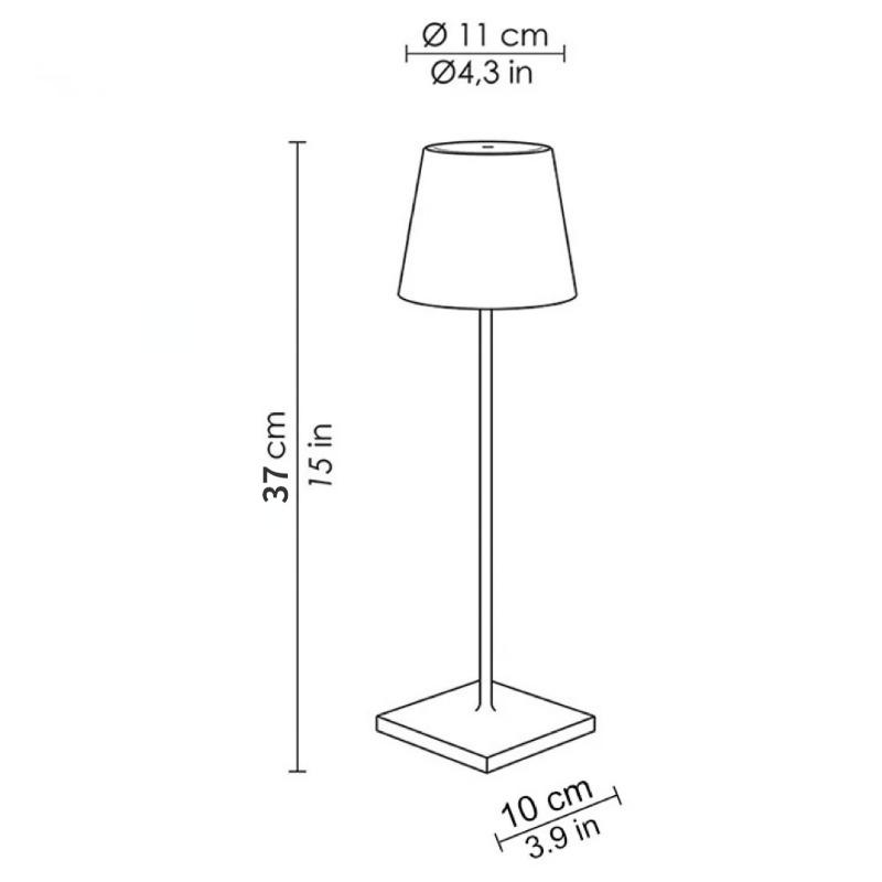LED Desk Lamp Minimalist Retro Coffee Shop Atmosphere Lamp Desk Lamp Touch USB Charging Bar Desk Lamp