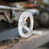 Runde Form Gusseisen Handrad Gusseisen Material Handrad mit Griff Für Drehmaschine