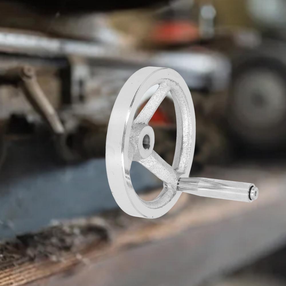 Runde Form Gusseisen Handrad Gusseisen Material Handrad mit Griff Für Drehmaschine