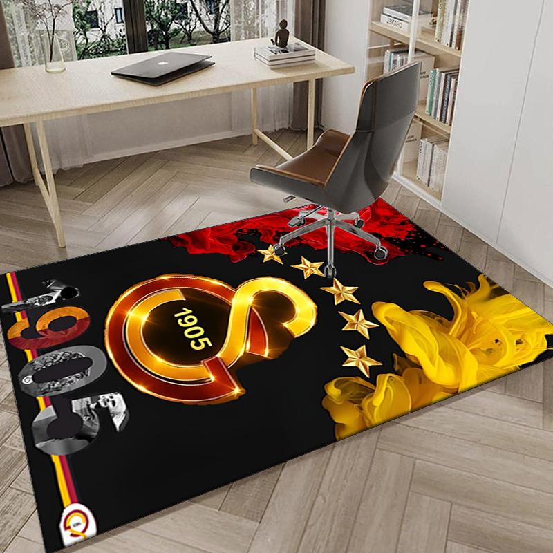 Galatasaray Football Club Crest Area Rug Office rug, Chair Rug, Decor Carpet Livingroom bedroom Mat, Large Size Fan gifts Christmas gifts