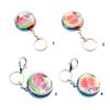 Pills Box Keychain With Mirror And Sealed Metal Compartment Keychain Moisture-Proof Medicines Dispenser Travel Accessory