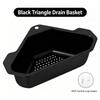 304 Stainless Steel Triangular Sink Drain Basket — Designed For Washing Fruits And Vegetables And Filtering Kitchen Waste