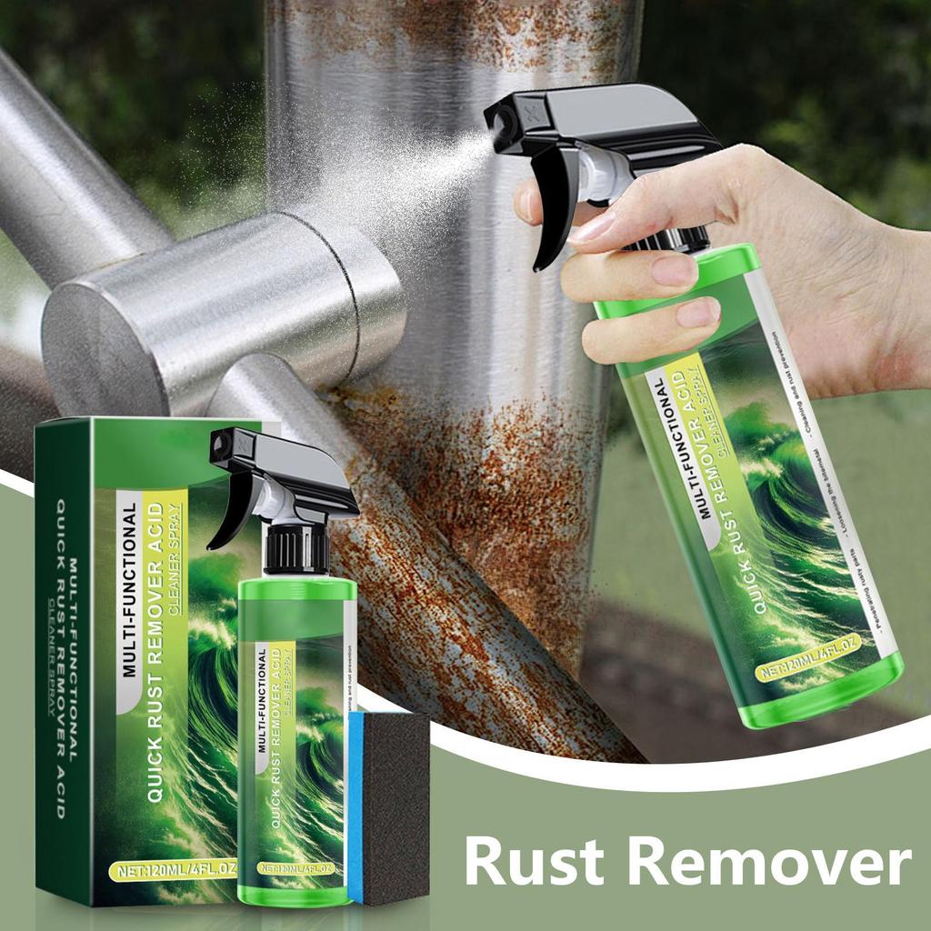Rust Remover For Metal 120ML Stain Removal Polish Rust Removal Spray For Paint Protection Tool Wheel Pipe Household Kitchen