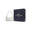 Coach Sac bandoulière Teri 25 Marque Micro Logo Bandoulière amovible Similicuir Moyen Sacs pour femmes Blanc craie CV933-IMXU5