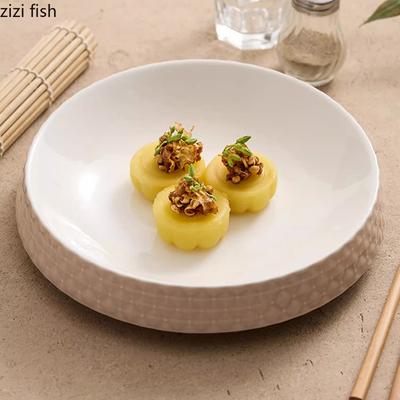 Kreativ Keramisk Dim Sum-tallerken Dyp Tallerken Dessertskål Sashimi-tallerken Serveringstallerken Restaurant Bordvarer for Molekylær Matlaging