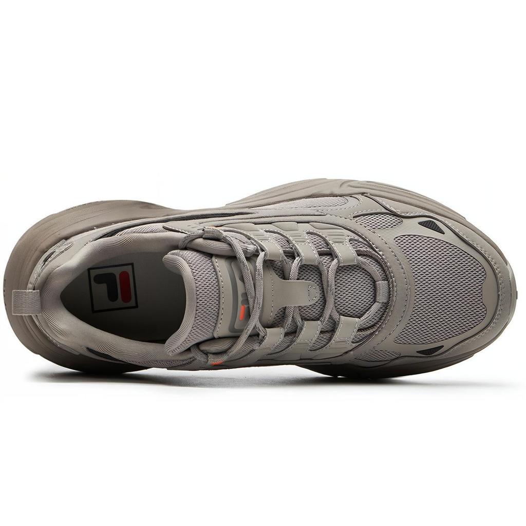 Fila Cube Fabric Synthetic Leather Low Top Casual Shoes Women Sneakers Pigeon-Gray F12W216130FMD