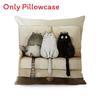 Animal Print Cushion Cover Soft Plush Cartoon Decor For Living Room Sofa