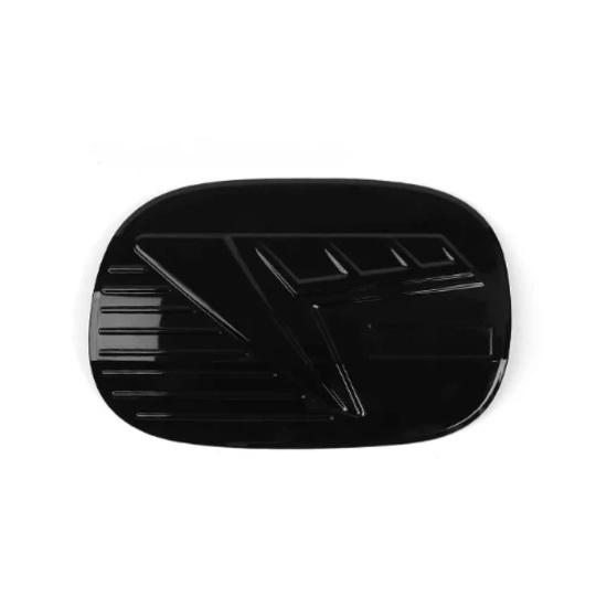 For Kia Stinger 2018-2023 Interior Accessories Carbon Fiber Style ABS Fuel Tank Oil Cap Gas Cover Trim чёрный