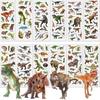 6pcs/set Children Sticker Real Animals Dinosaurs Cats Dogs Stickers Girls Boys Gifts Scrapbook Album DIY Decoration Toy TMZ