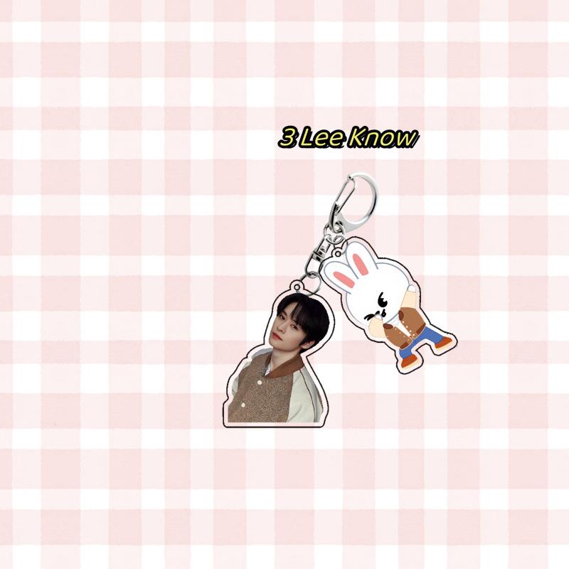 Cartoon Skzoo Acrylic Double-Sided Keychain Acrylic Keychain Accessories Couple Souvenirs Anime Peripheral Gifts