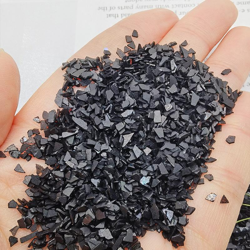 Ručně vyráběné duhové skleněné střepy pro šperky a zdobení nehtů