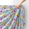 Royal Samt Stoff Polyester Zum Nähen - Motiv Blumen - Rdx2276