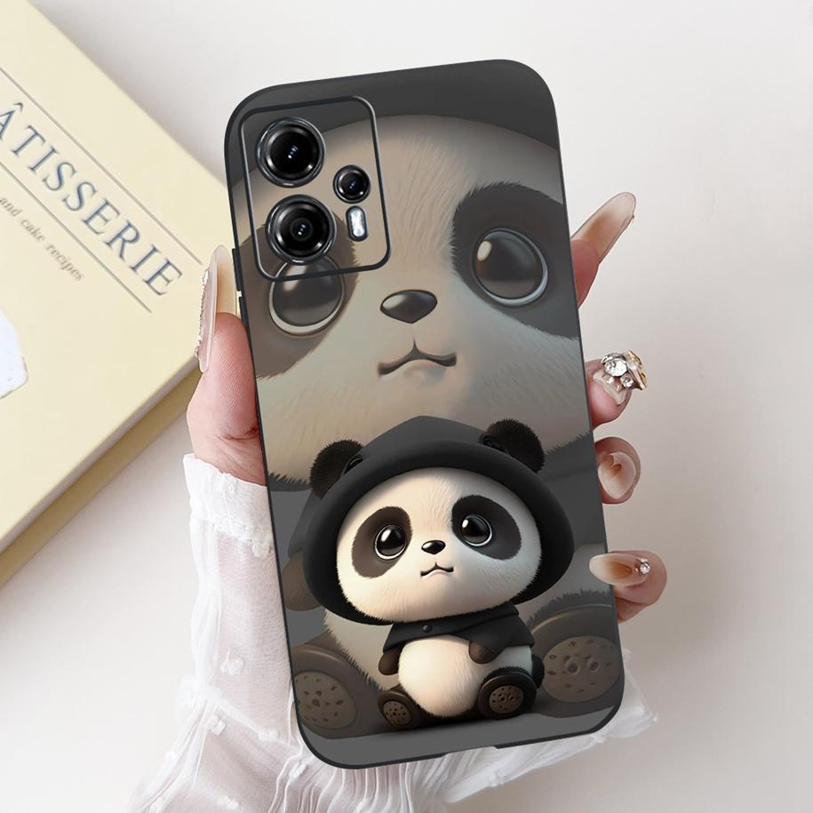 For Motorola Moto G13 G23 Case Lovely Panda Daisy Painted Cover Soft Silicone Phone Case For Moto G23 G 13 MotoG13 MotoG23 Coque