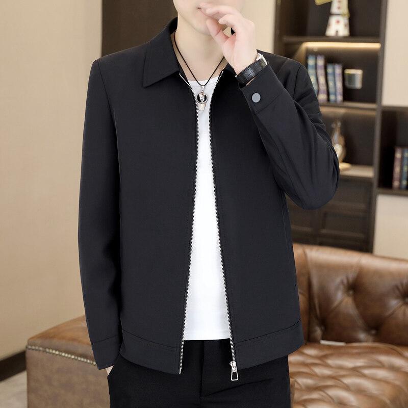 

Новый деловой пиджак для мужчин однотонный представительский повседневный корейская версия приталенный лацкан универсальный высококлассный модный пиджак 4XL