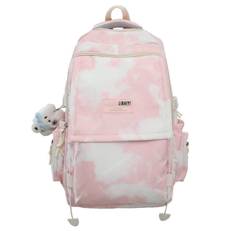 Women's Large Capacity Backpack Computer Travel Backpack Lightweight Senior High School Student Schoolbag