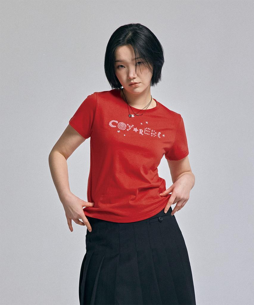 AWESOME STUDIO Little Star T-Shirt Red