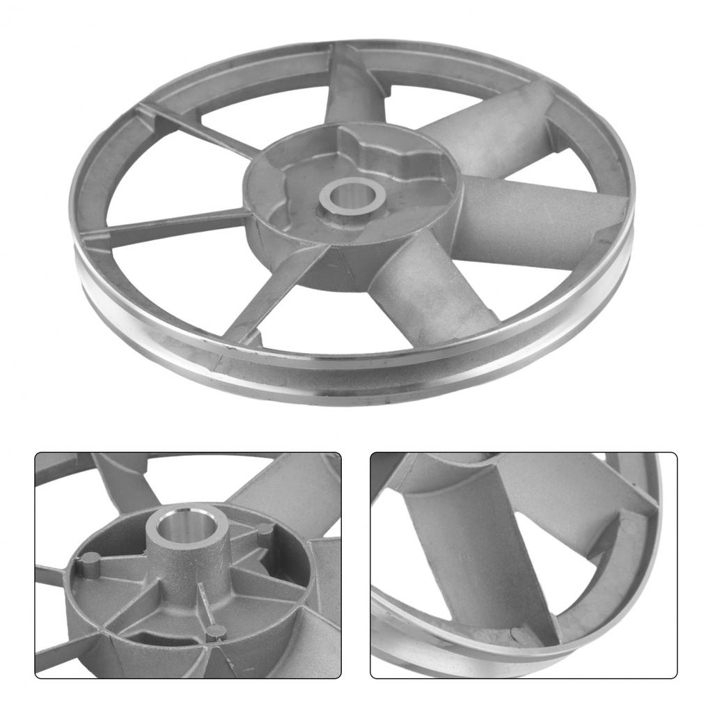 Sliver Color Air Compressor Belt Machine Head Flywheel Single Groove Pulley
