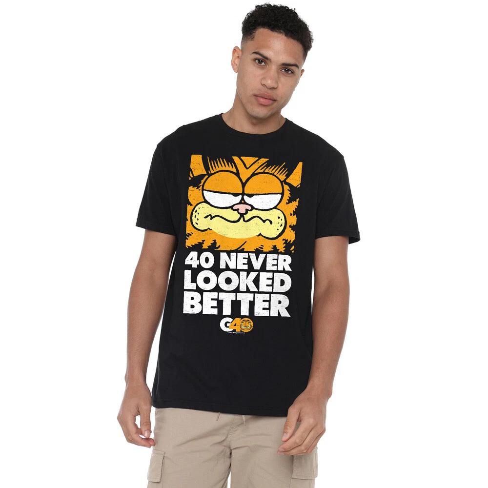 Garfield 40 Looks T-Shirt S-5XL, Black 2XL