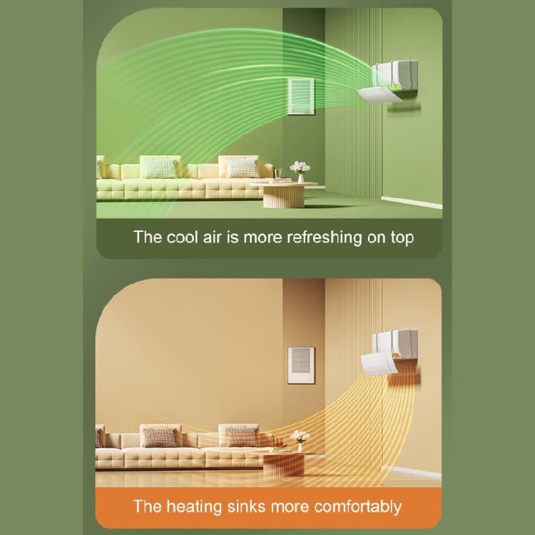 Adjustable Air Conditioning Deflector 16.5x52cm Anti-Direct Blowing Outlet Baffle Plastic Texture for Wall Mounted Units