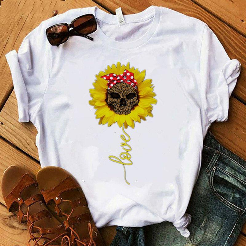 Women Crown Funny Print T Shirt Fashion Summer O Neck 90S Clothes Girl Casual