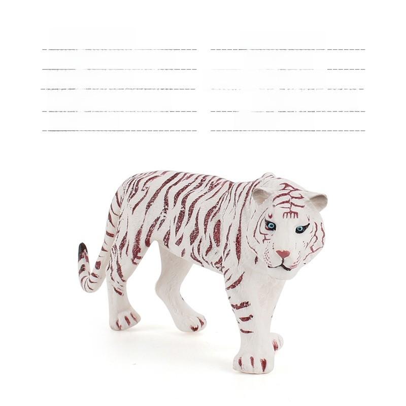Authentic Forest Animal Pvc Tiger Figurine With Detailed Design For Nature Scene Decoration