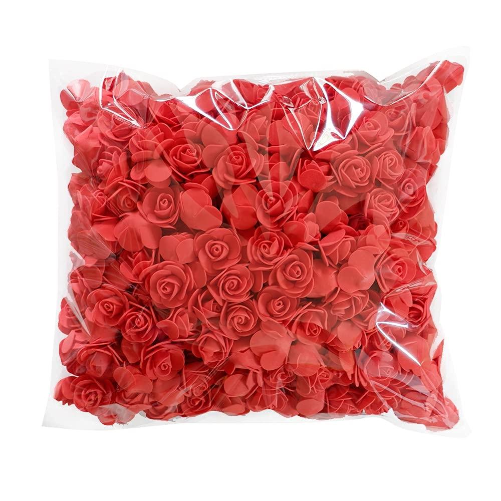 50pcs/Pack 3cm Foam Rose Heads Artificial Flower Teddy Bear Rose For Wedding Birthday Party Home Decor DIY Valentines Gifts