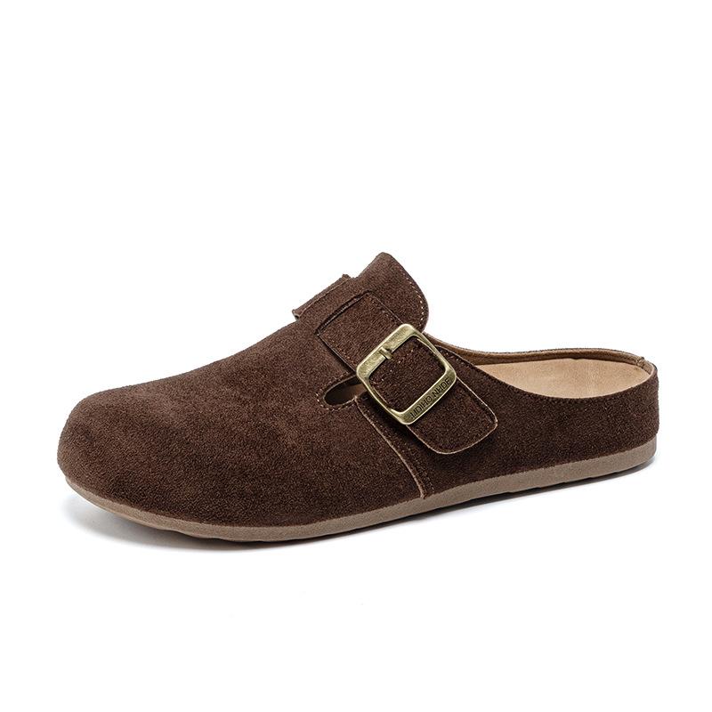 Women's Retro Thick-Soled Closed-Toe Mules - Spring/Summer 2026: Soft, Comfortable, Fashionable, Birkenstock-Inspired