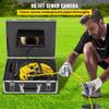 30M Sewer Inspection Video Camera 7” Monitor Pipeline Inspection Camera Drain Camera Industrial Endoscope HD DVR Recorder with 8GB Card