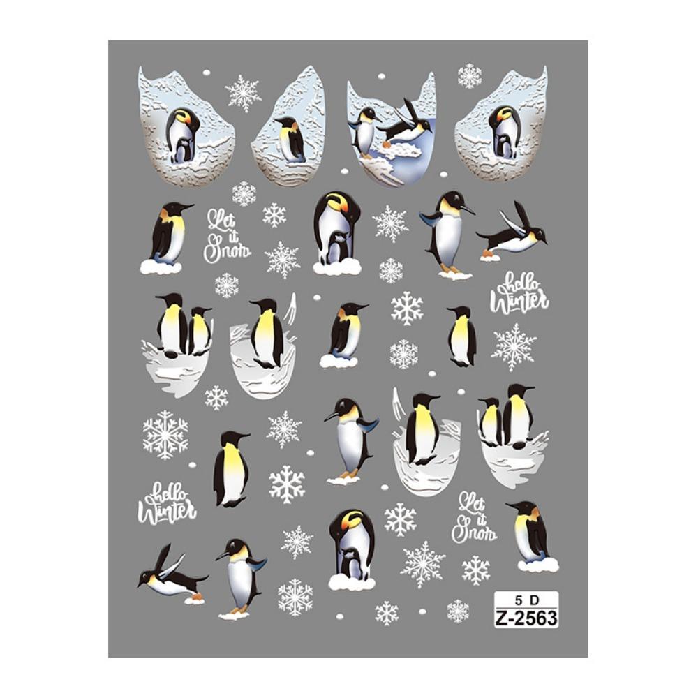 

Рождественские наклейки для ногтей — узоры снежинок и снеговиков, самоклеящиеся, матовая отделка, праздничные украшения для ногтей, которые легко прикрепить! Z-2563