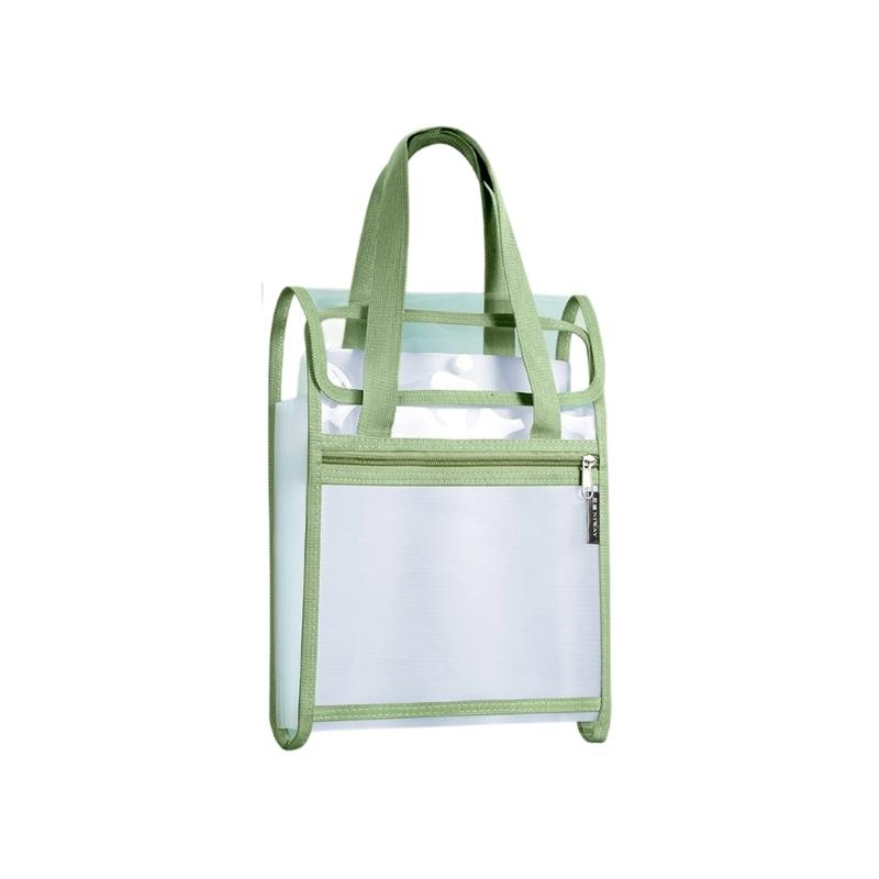 Расширяющаяся папка-органайзер для документов, 13 карманов, сортировочная папка, водостойкая, из прозрачного ПВХ