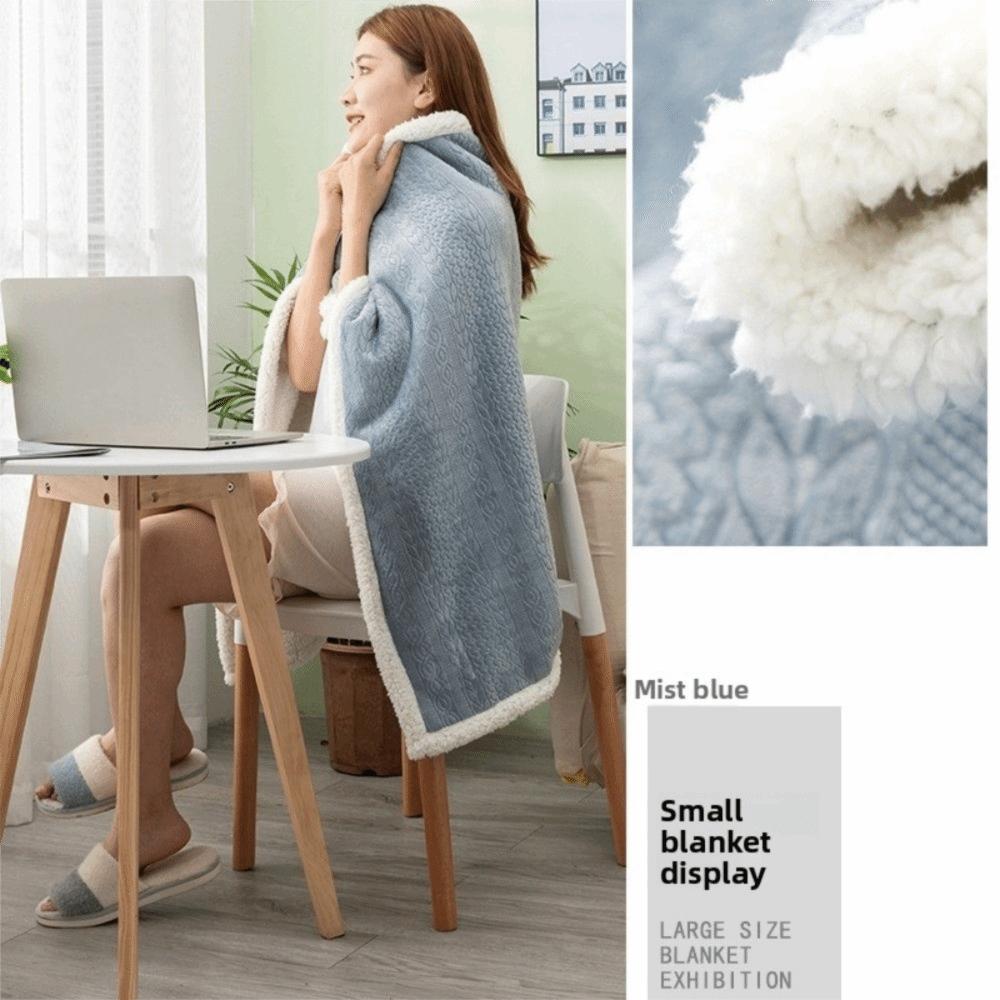 Warm Flannel Blanket Shawl Thicken Women Scarf Casual Warm Shawl  Bedroom