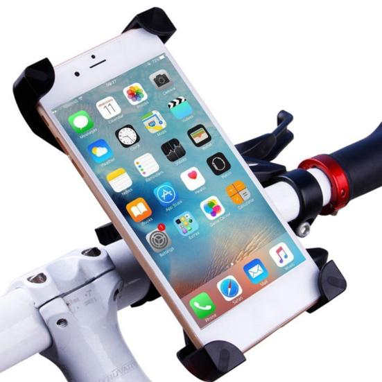 Bicycle Motorcycle Phone Holder Bike Handlebar Clip Stand GPS Mount Bracket