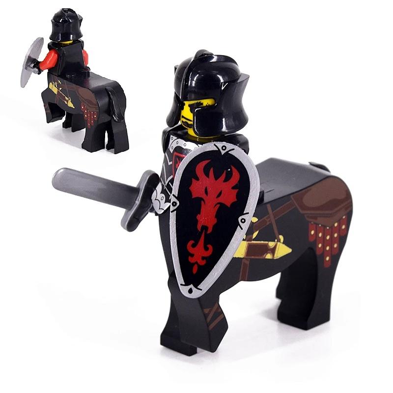 Mittelalterlicher Ritter Antiker Soldat Minifigur Montage Bausteine