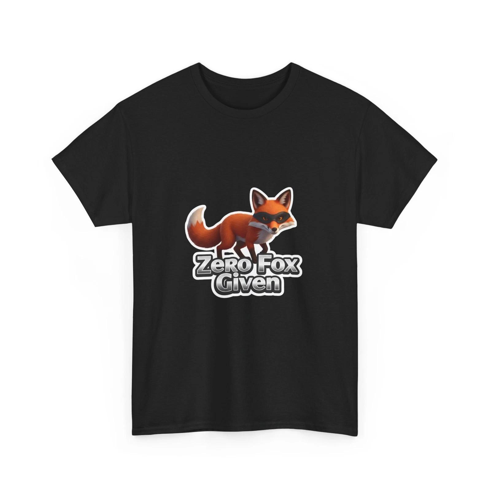 Zero Fox Given Tee | Funny Fox Graphic Shirt, Funny Gift T-Shirt, Animal T-Shirt XL