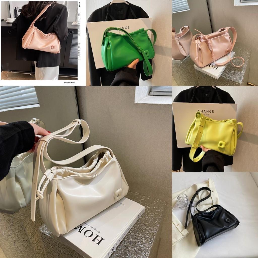 Fashion Solid Color Minimalist Crossbody Bag Urban Simple Style Small Shoulder Bag