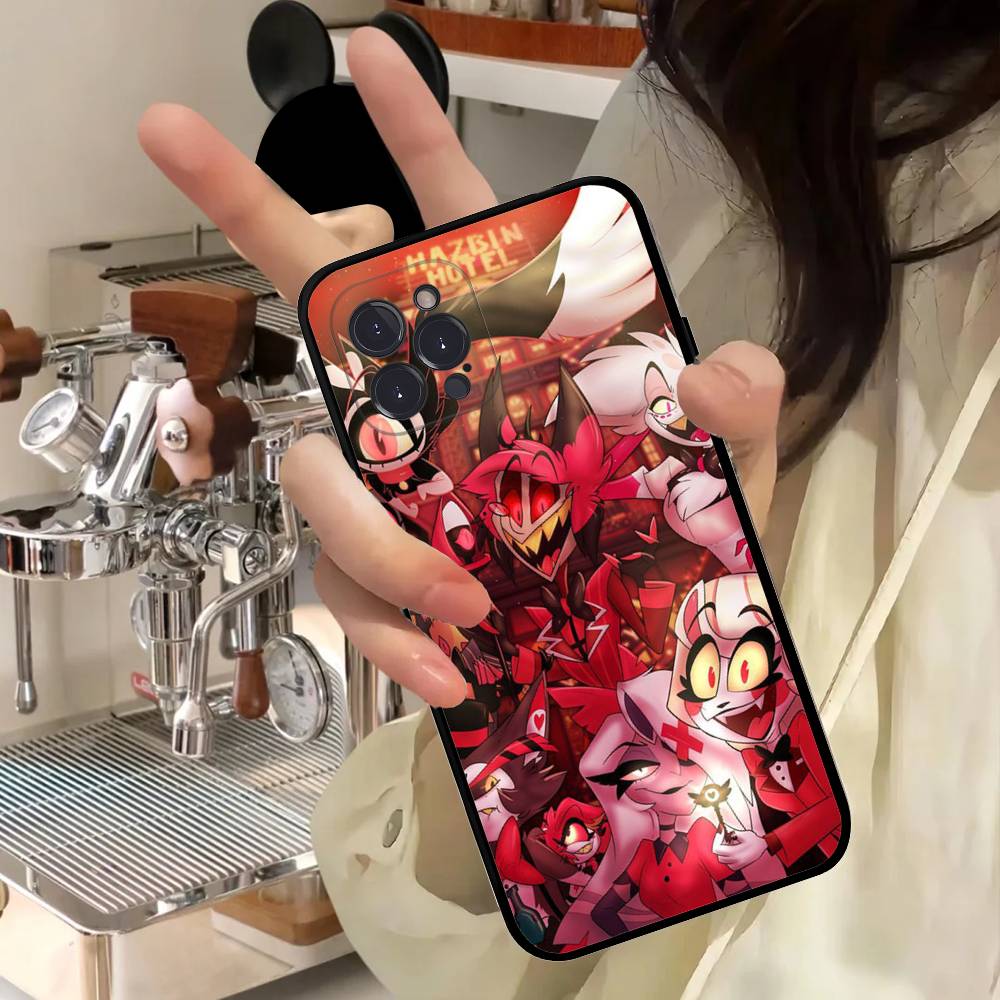 

Hazbin Anime Hotel Phone Case For IPhone 16 17 Air 15 14 13 12 11 Pro Max 16E Plus Fundas iPhone 16