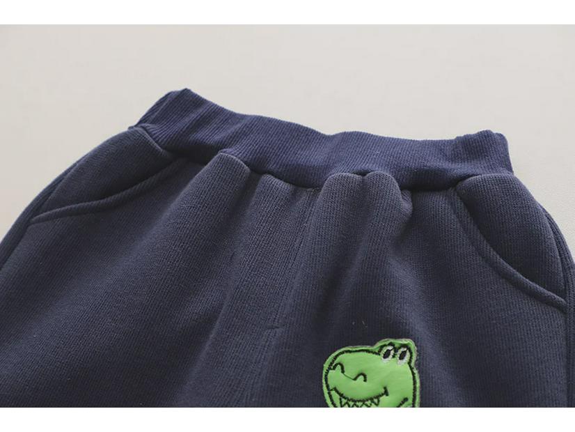 Set elegant de iarnă pentru băieți, din două piese, hanorac plus catifea și pantaloni de trening